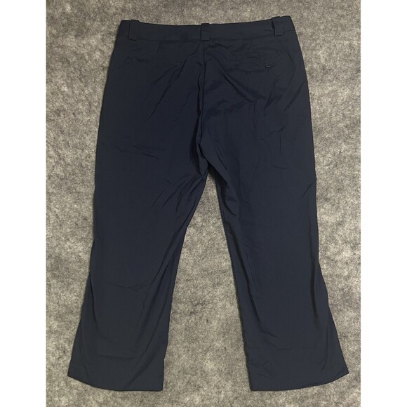 Nike Golf Tour Performance Capri Womens 12 Navy Blue Stretch Outdoor Hiking Crop - Picture 2 of 15